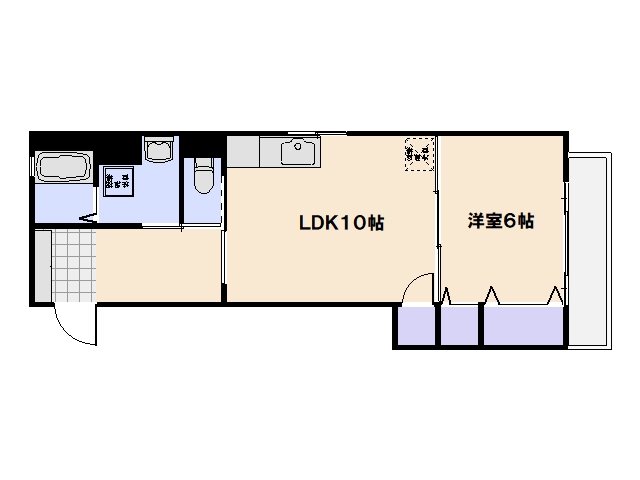 リビオーヌ五日市中央 間取り図