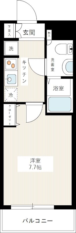 ファーストコート赤羽 0201号室 間取り