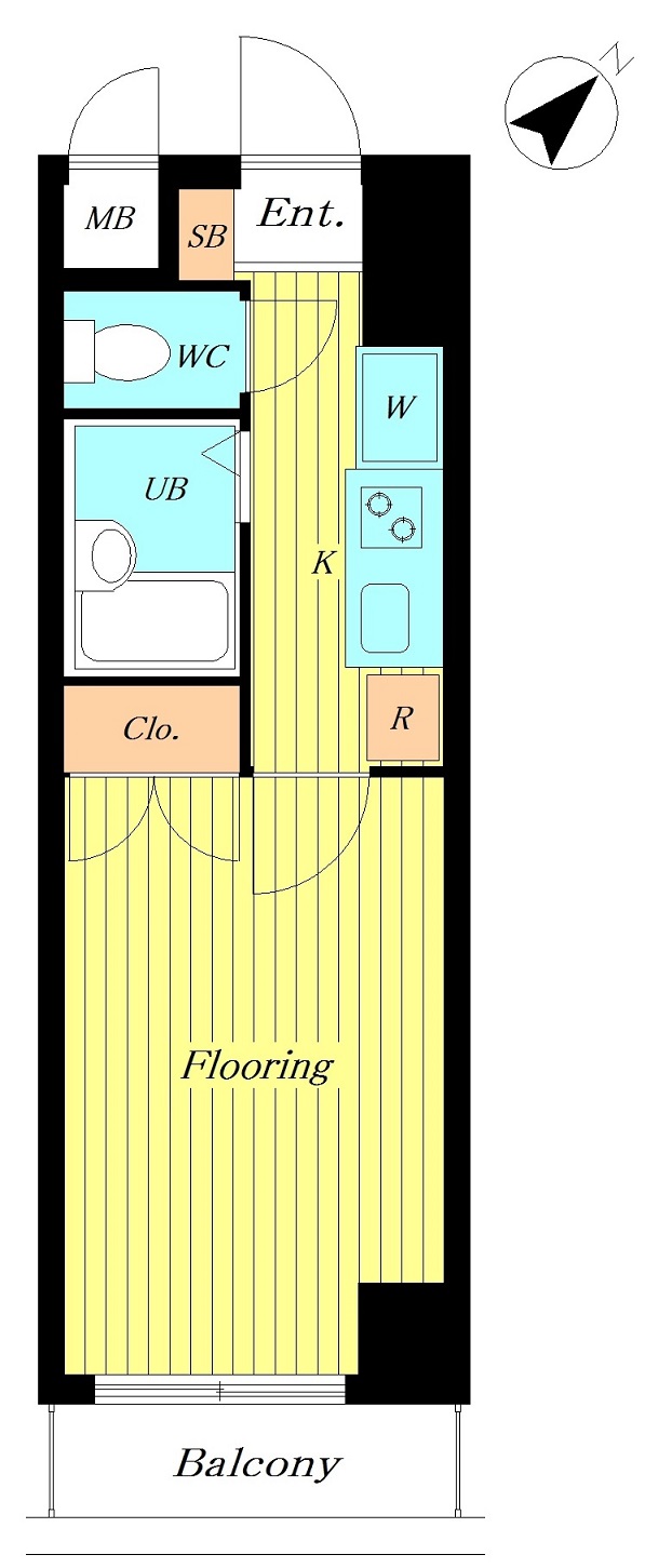 ｶﾃﾘｰﾅ市ヶ谷 302号室 間取り