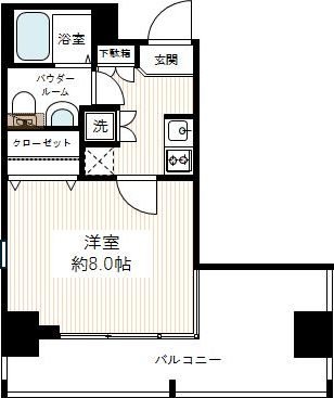 グランフォース荒川公園 0603号室 間取り