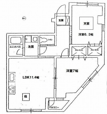 練馬区練馬4丁目楽器可(防音・グランドピアノ・弦・管楽器・声楽)マンション 間取り