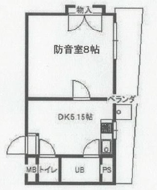 練馬区石神井町6丁目楽器可(防音・グランドピアノ・弦楽器・声楽)マンション 間取り