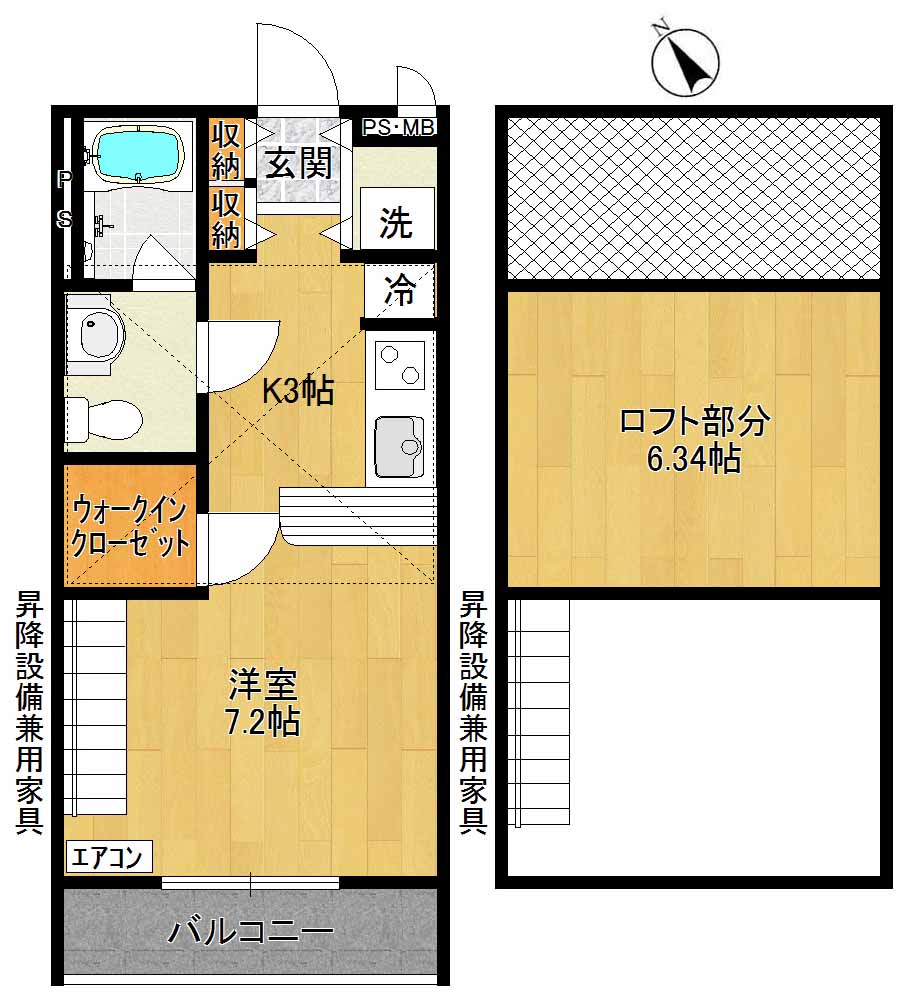 ガーデンビィラ伍番館 202号室 間取り