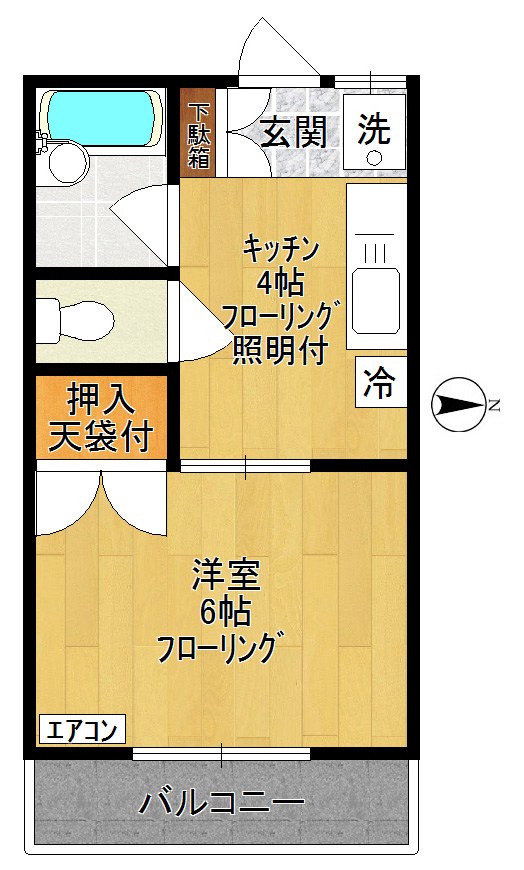 アドニス登戸 203号室 間取り