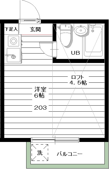 ヴィラ松庵Ａ棟 間取り