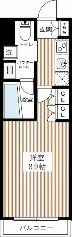 ＡＸＡＳ南蒲田ＡｓｙｌＣｏｕｒｔ 0301号室 間取り
