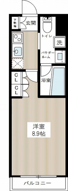ＡＸＡＳ南蒲田ＡｓｙｌＣｏｕｒｔ 0402号室 間取り