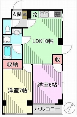 中野区江古田2丁目楽器可（ピアノ）マンション 間取り
