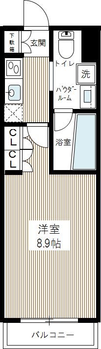 ＡＸＡＳ南蒲田ＡｓｙｌＣｏｕｒｔ 0310号室 間取り