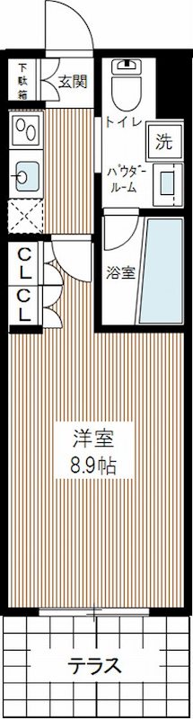 ＡＸＡＳ南蒲田ＡｓｙｌＣｏｕｒｔ 0107号室 間取り