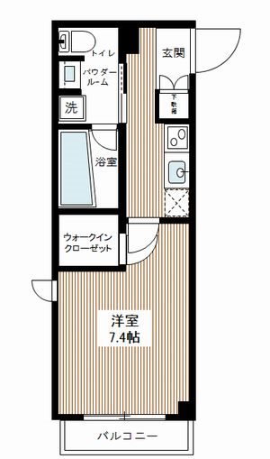 AXAS南蒲田AsylCourt 0212号室 間取り