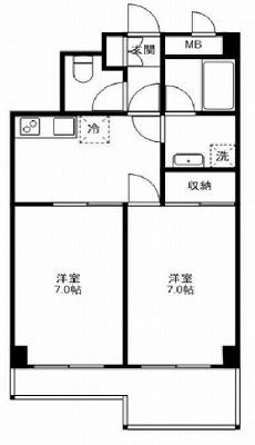 豊島区駒込2丁目楽器可(ピアノ・弦楽器)マンション 間取り
