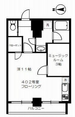 世田谷区代田6丁目楽器可(防音・ピアノ・弦管打楽器・声楽)マンション 間取り