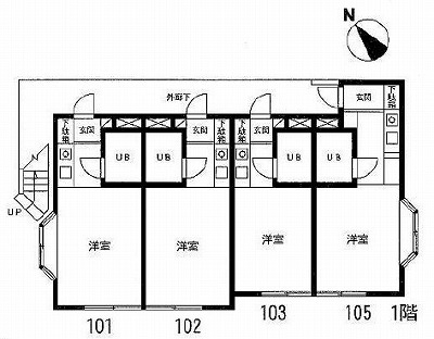 世田谷区赤堤5丁目楽器可（ピアノ・弦管打楽器）アパート 間取り