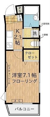 新宿区中井1丁目楽器可(ピアノ・弦楽器)マンション 間取り