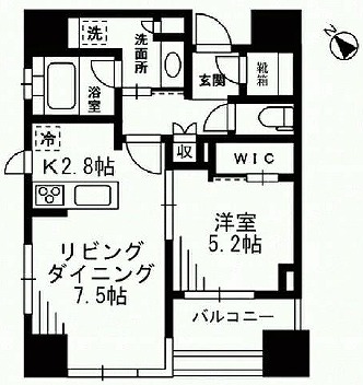 文京区根津2丁目楽器可（ピアノ・弦管打楽器相談）分譲マンション 間取り