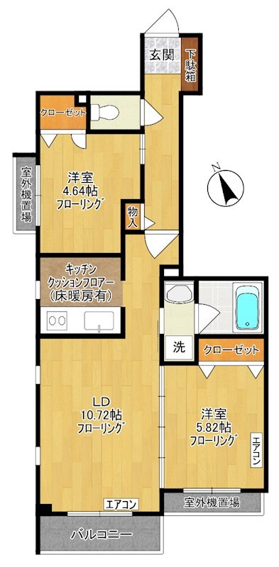 La casa del. PALMA（ラ カーサ デル・パルマ） 103号室 間取り