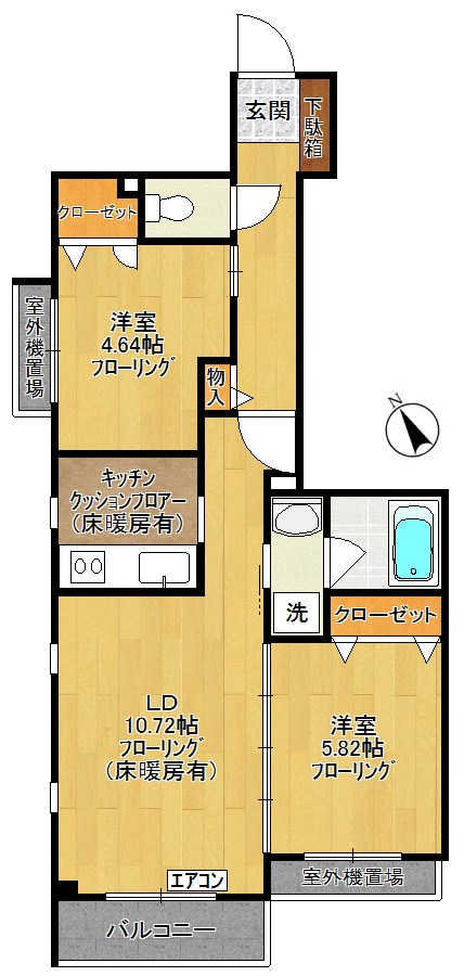 La casa del. PALMA（ラ カーサ デル・パルマ） 103号室 間取り