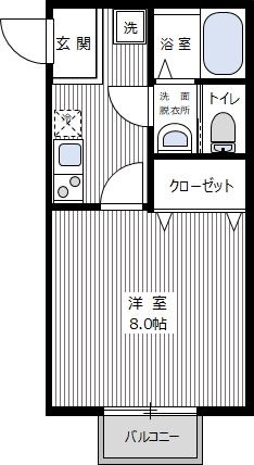ミレニア草加住吉 0207号室 間取り