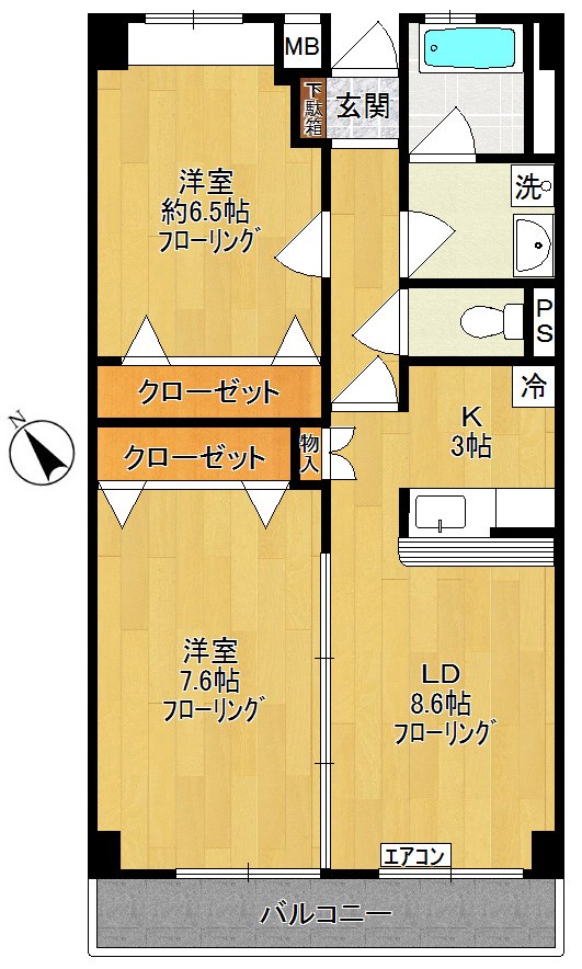 La　Casa　del　Pozo　Blanco 302号室 間取り