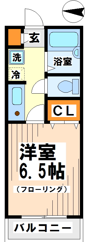 東邦ビル　当社管理物件 202号室 間取り