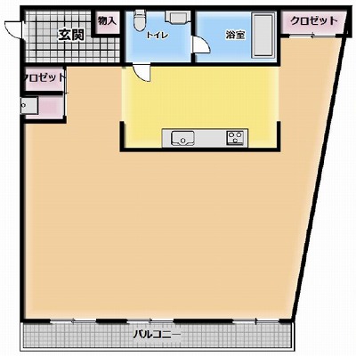 杉並区上高井戸１丁目楽器可（ピアノ・弦楽器）デザイナーズマンション 間取り