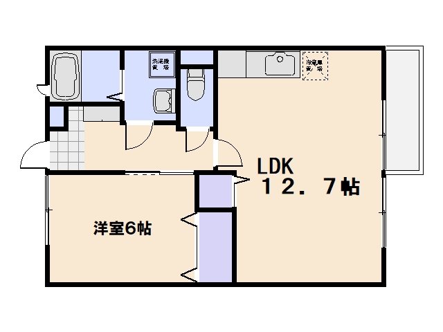 ソレアードT 202号室 間取り
