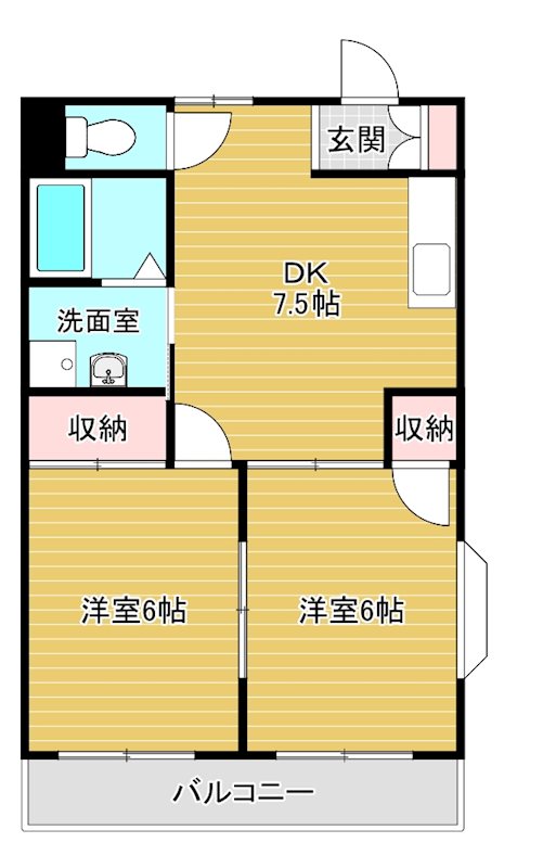 メゾンテイⅡ 304号室 間取り