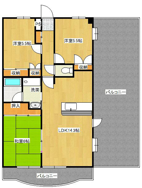 シャルマン・5 間取り