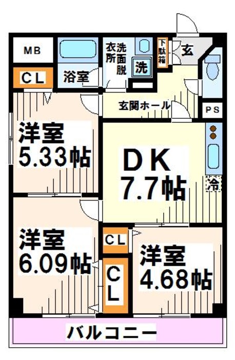 パークサイド・Ｋ 間取り