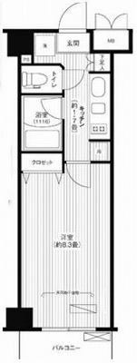杉並区荻窪5丁目楽器可（ピアノ）マンション 間取り