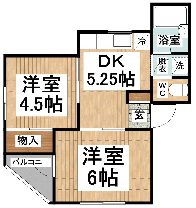 ハイツK's 間取り