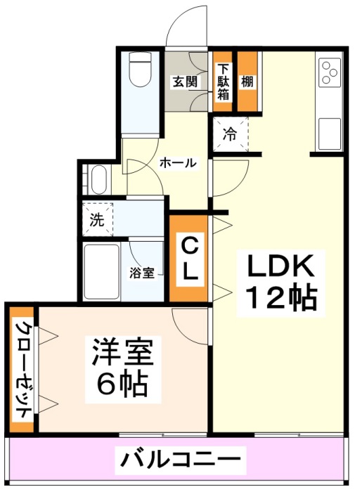 シャルール浅間町 3BB号室 間取り