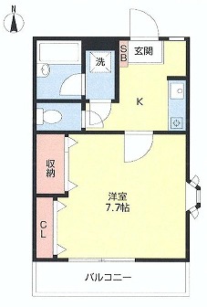 板橋区小茂根5丁目楽器可（ピアノ・弦楽器）アパート 間取り
