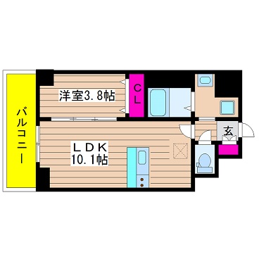 大阪府大阪市西区千代崎１丁目 間取り
