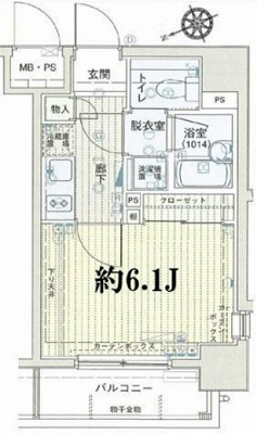 港区東麻布２丁目楽器可（ピアノ・弦楽器）デザイナーズマンション 間取り