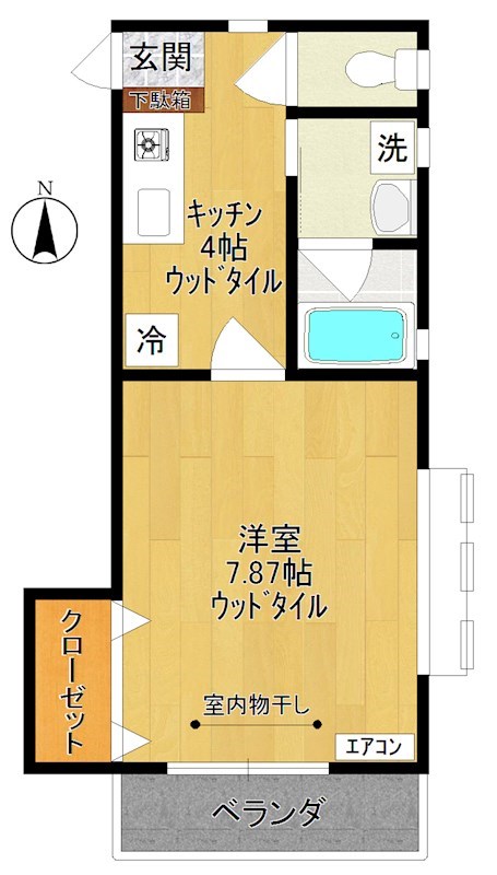 ボヌール橋場Ⅱ 102号室 間取り