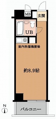 千代田区九段南3丁目楽器可（ピアノ・弦管打楽器・声楽）マンション 間取り