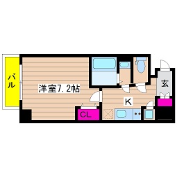 グランＫ靭公園 間取り