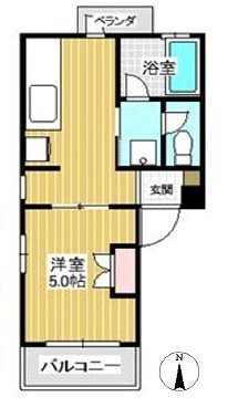 文京区根津2丁目楽器可(ピアノ・弦・管楽器・声楽)マンション 間取り