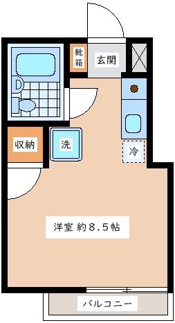 ヒルサイド松原 ２０３号室 間取り