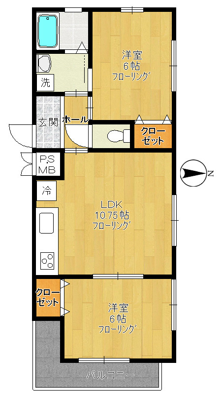 ハイツアザレア 間取り図