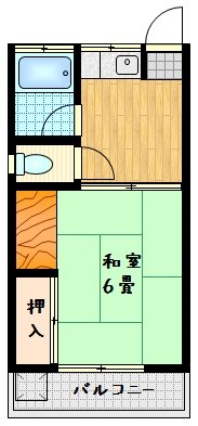 新栄荘 203号室 間取り