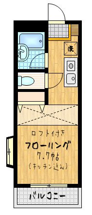 サンライフ西調布 201号室 間取り