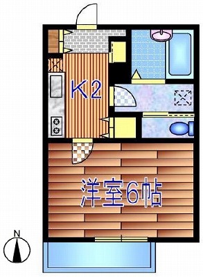 西東京市保谷町3丁目楽器可(防音・24時間演奏・ピアノ・弦・管楽器・声楽)アパート  間取り