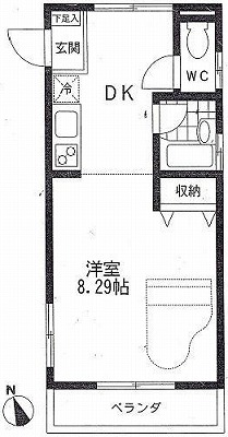 港区高輪1丁目楽器可（防音・グランドピアノ・弦・管楽器・声楽）マンション 間取り