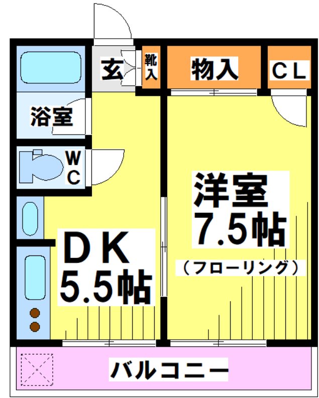 第2コーポ横田 間取り