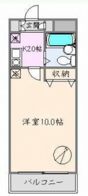 豊島区北大塚1丁目楽器可(グランドピアノ・弦・管楽器・声楽)マンション 間取り