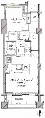 世田谷区三軒茶屋2丁目楽器可（ピアノ）マンション 間取り