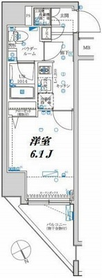 大田区大森北１丁目楽器可（ピアノ・弦管打楽器・声楽）デザイナーズマンション 間取り